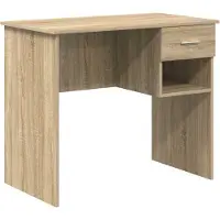 Syfax Schreibtisch Sonoma-Eiche 90 x 49 x 75 cm Holzwerkstoff
