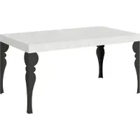 Itamoby Ausziehbarer Tisch 90x160/420 cm Paxon White Ash Anthrazit Gestell