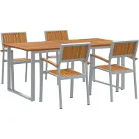 vidaXL 5 stk. Grau