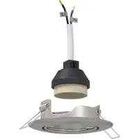 vidaXL Spotlight 12 stk. Silber 9 x 9 x 2,5 cm Metall