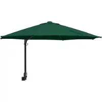 Syfax Garten-Sonnenschirm Grün 248 x 248 x 148 cm Polyester und Stahl