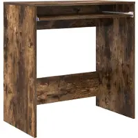 Syfax Schreibtisch Geräucherte Eiche Holzwerkstoff 77,5 x 43 x 79 cm