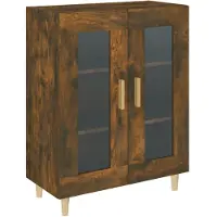 Syfax Sideboard Räuchereiche 69,5x34x90 cm Holzwerkstoff