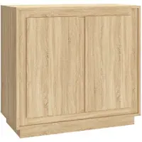 Syfax Sideboard Sonoma-Eiche 80x34x75 cm Holzwerkstoff