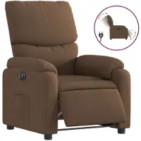 Syfax Relaxsessel Elektrisch Braun Stoff