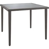 Syfax Gartentisch Grau 48x48x37 cm Stahl