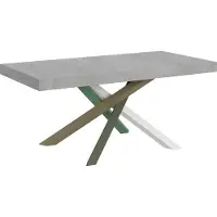 Itamoby Ausziehbarer Tisch 90x180/440 cm Volantis Cemento Gestell 4/A