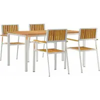 Syfax Outdoortisch-Set 5 stk. 150 x 90 x 75 cm