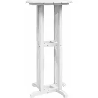Syfax Bartisch Weiß 55 x 55 x 107 cm Polyethylen