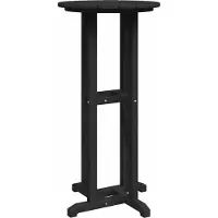 Syfax Bartisch Schwarz 55 x 55 x 107 cm Polyethylen