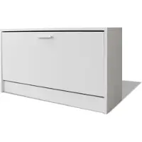 Syfax Schreibtisch mit Schublade und Schrank Weiß 100x40x73 cm