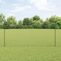 Syfax Sechseckzaun mit Pfosten 10 x 1,5 m PVC-beschichteter Stahl