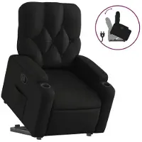 Sonstiges Relaxsessel mit Aufstehhilfe Schwarz Kunstleder