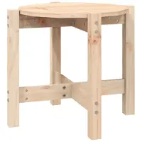 Syfax Couchtisch Ø 52,5x45 cm Massivholz Kiefer