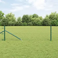 Syfax Sechseckzaun mit Pfosten 10 x 0,5 m PVC-beschichteter Stahl