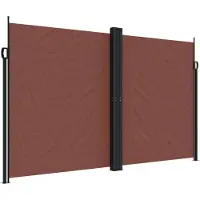 Syfax Seitenmarkise Ausziehbar Braun 200x1200 cm