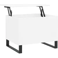 Syfax Couchtisch Weiß 60x44,5x45 cm Holzwerkstoff