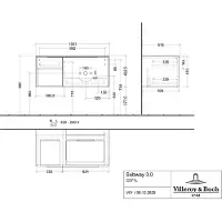 Villeroy & Boch C571L1VQ WTUS Subway 3.0 L1 1001x423x500mm m.