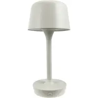Dyberg Larsen LED-Akku-Tischlampe Flow, creme, Höhe 25 cm
