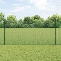 Syfax Zaun mit Pfosten Grün