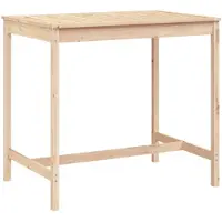Syfax Gartentisch 121x82,5x110 cm Massivholz Kiefer