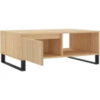 Syfax Couchtisch Sonoma-Eiche 90x60x35 cm Holzwerkstoff