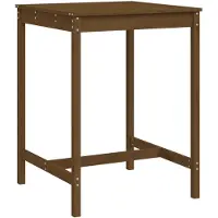 Syfax Gartentisch Honigbraun 82,5x82,5x110 cm Massivholz Kiefer