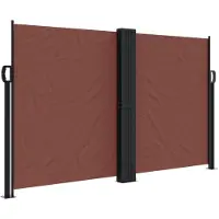 Syfax Seitenmarkise Ausziehbar Braun 140x600 cm