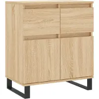 vidaXL Sideboard Sonoma-Eiche 60x35x70 cm Holzwerkstoff
