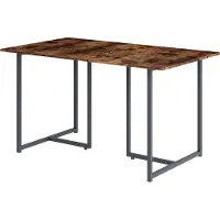 Vicco Esstisch Merido Eiche rustikal/Grau 140 x 80 cm, Model 55287
