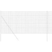 Syfax Eurozaun Grau 1,4 x 10 m PVC-beschichtetes Eisen