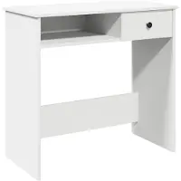 Syfax Schreibtisch Weiß 80×40×75 cm Holzwerkstoff