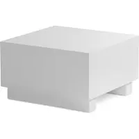 FineBuy Couchtisch MONOBLOC 60x60x35 cm Weiß Hochglanz Wohnzimmertisch Cube Quadratisch Design Sofatisch Lounge Kaffeetisch Würfel-Form