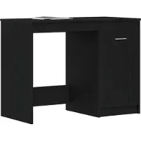 Syfax Schreibtisch Schwarz Eichen-Optik 100 x 50 x 76 cm