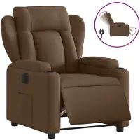 Syfax Relaxsessel Elektrisch Braun Stoff