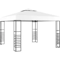 The Living Store Gartenpavillon 3×3 m Weiß