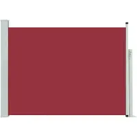 Syfax Ausziehbare Seitenmarkise 100×514 cm Rot