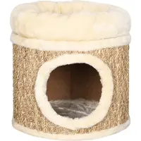 Syfax Katzenhaus mit m Katzenbett 33 cm Seegras