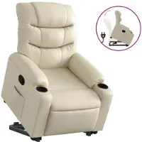 Sonstiges Relaxsessel mit Aufstehhilfe Creme Kunstleder