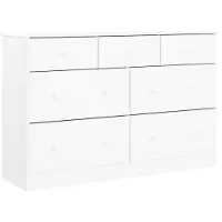 Syfax Kommode ALTA Weiß 112x35x73 cm Massivholz Kiefer