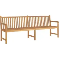 The Living Store Gartenbank 228 cm Massivholz Teak