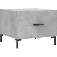 Syfax Couchtisch Betongrau 50x50x40 cm Holzwerkstoff