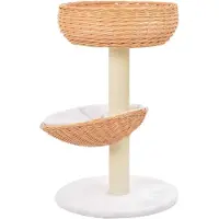 Syfax Katzen-Kratzbaum Sisal Natürliches Weidenholz