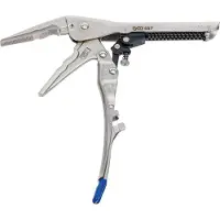Bgs Automatic Locking Long Nose Grip Pliers, 322 g