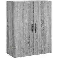 Syfax Wandschrank Grau Sonoma 69,5x34x90 cm Holzwerkstoff