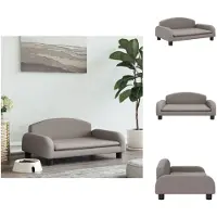 vidaXL Hundebett Taupe 70x45x30 cm Stoff - Hundebetten