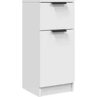 Syfax Sideboard Weiß 30x30x70 cm Holzwerkstoff