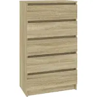 Syfax Schubladenschrank Sonoma-Eiche 60x36x103 cm Holzwerkstoff