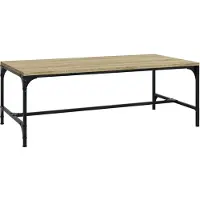 Syfax Couchtisch Sonoma-Eiche 100x50x35 cm Holzwerkstoff