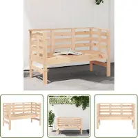 The Living Store Gartenbank 111,5x53x71 cm Massivholz Kiefer